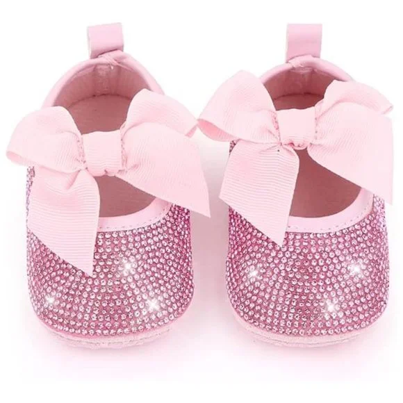 NWT Cute Sparkling Bling Swarovski Rhinestone Baby Girl Princess Shoes +… - Picture 5 of 16